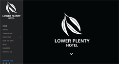 Desktop Screenshot of lowerplentyhotel.com.au